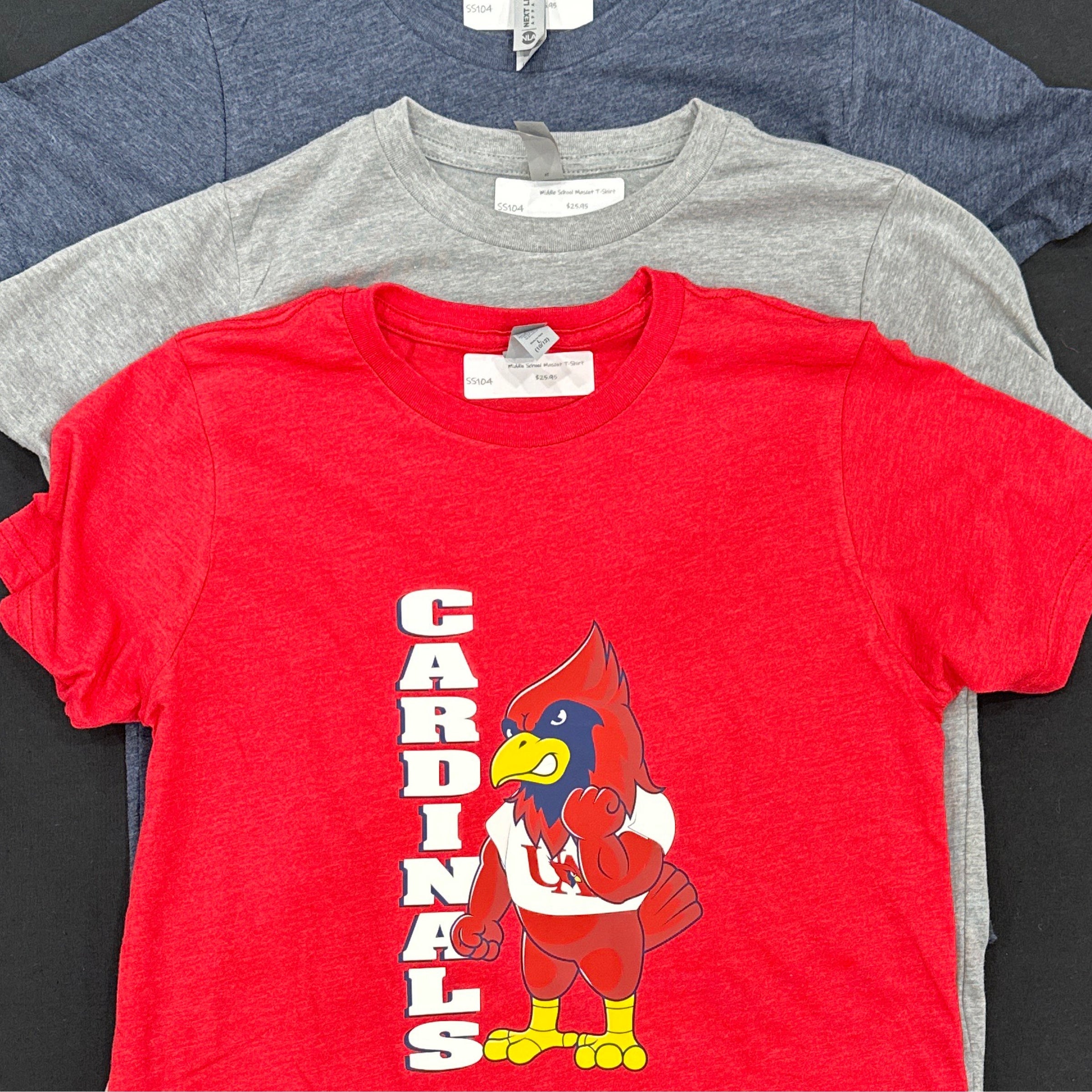 Cardinals Spirit Wear School Spirit Shirt Cardinals Mascot 